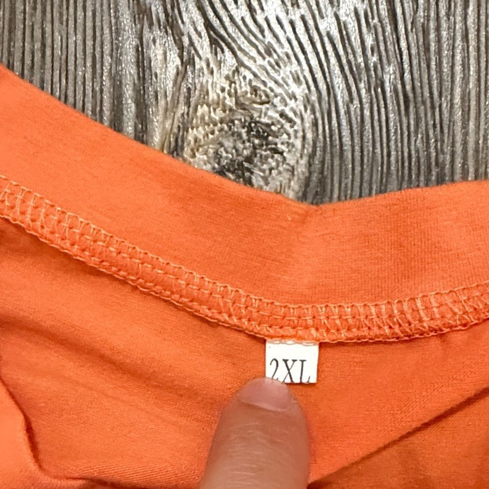 Orange Sleeveless Graphic Tee “Take Me To The River” - Picture 3 of 6